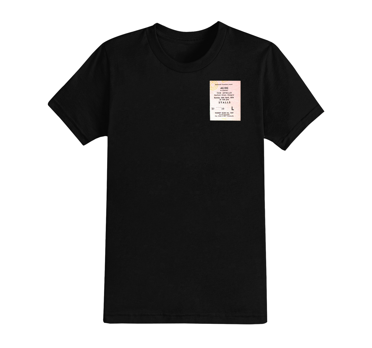 The Ticket Stub T-shirt - Choose Your Favourite Concert Ticket Printed - EXCLUSIVE DESIGN