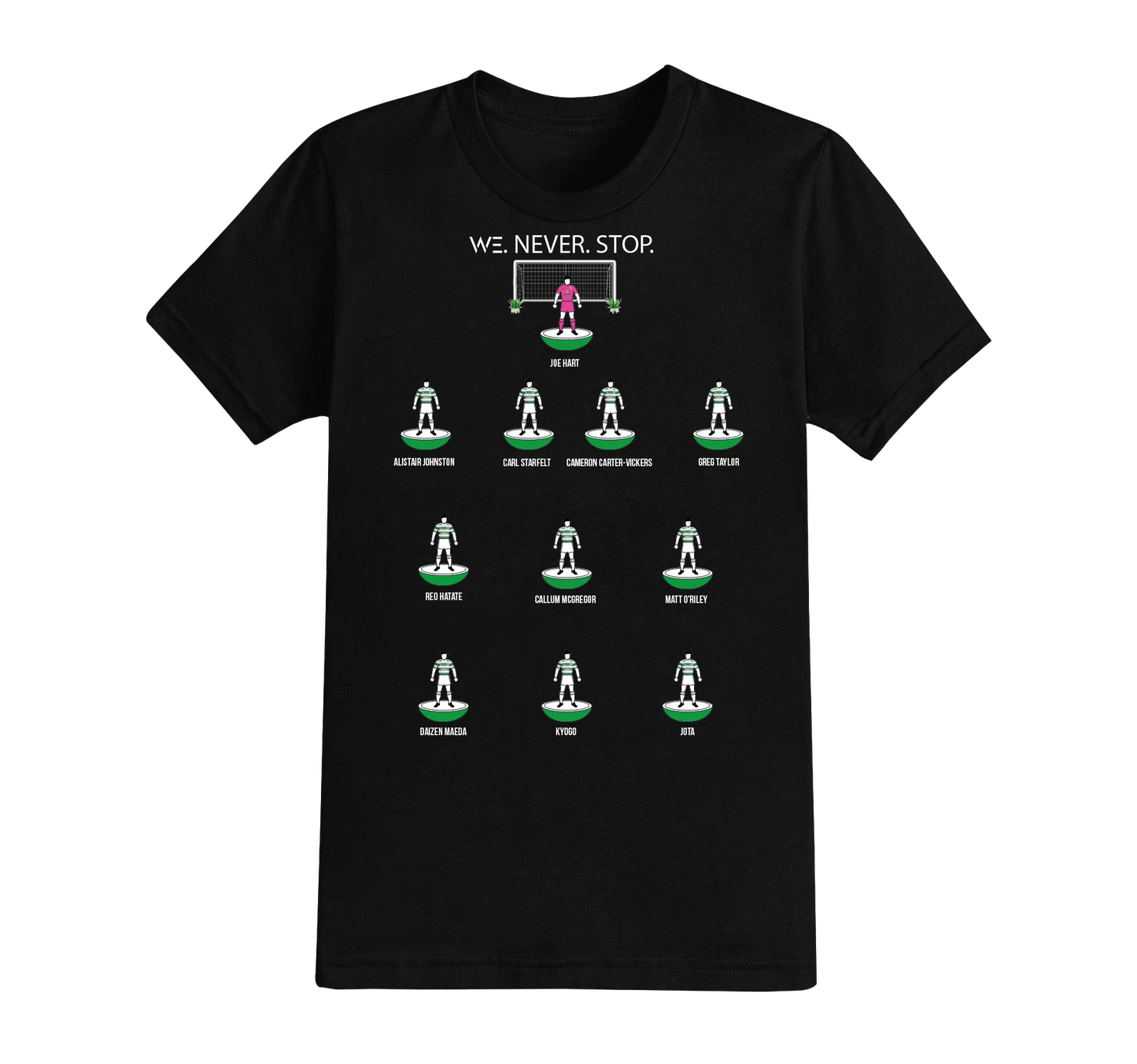 1 : Subbuteo Style Dream Team Football T-shirt - PICK YOUR OWN PLAYERS & KIT