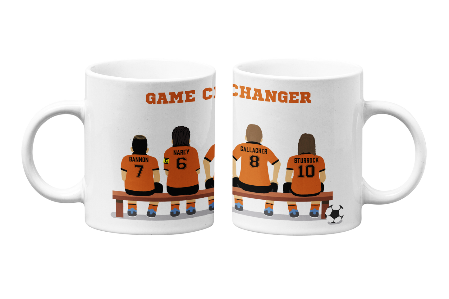 9.72 PERSONALISED FOOTBALL MUG - GAME CHANGER