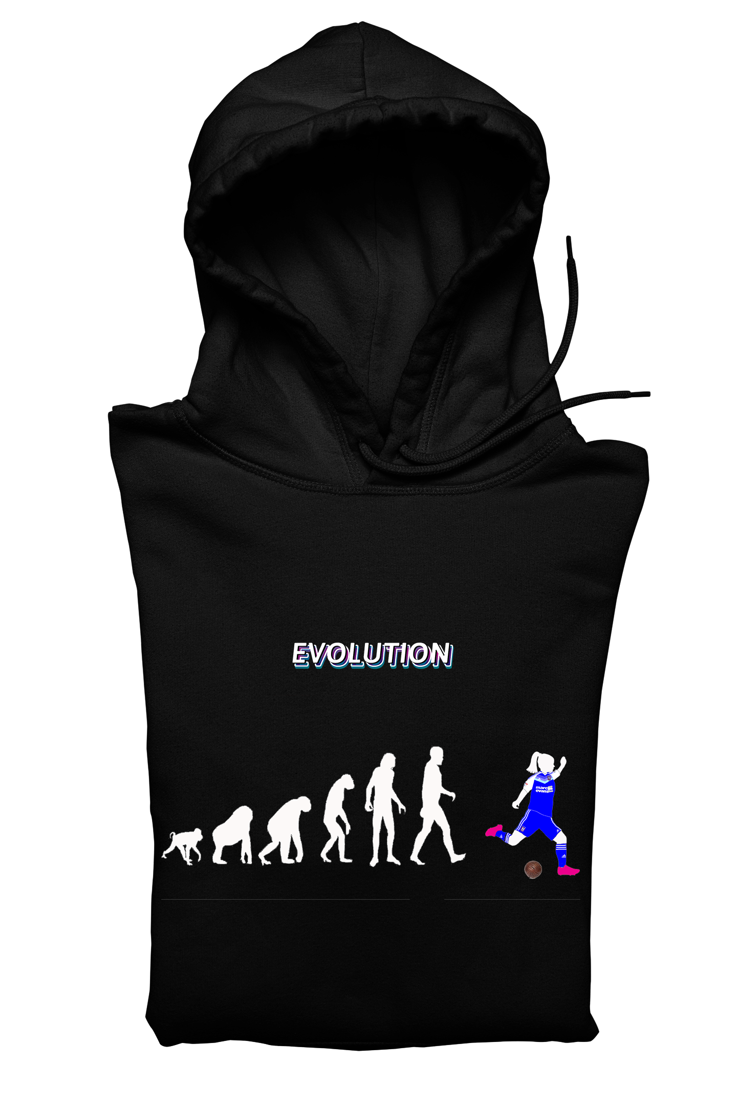 9.76 Evolution of Man / Woman Football Hoodie - Every team available