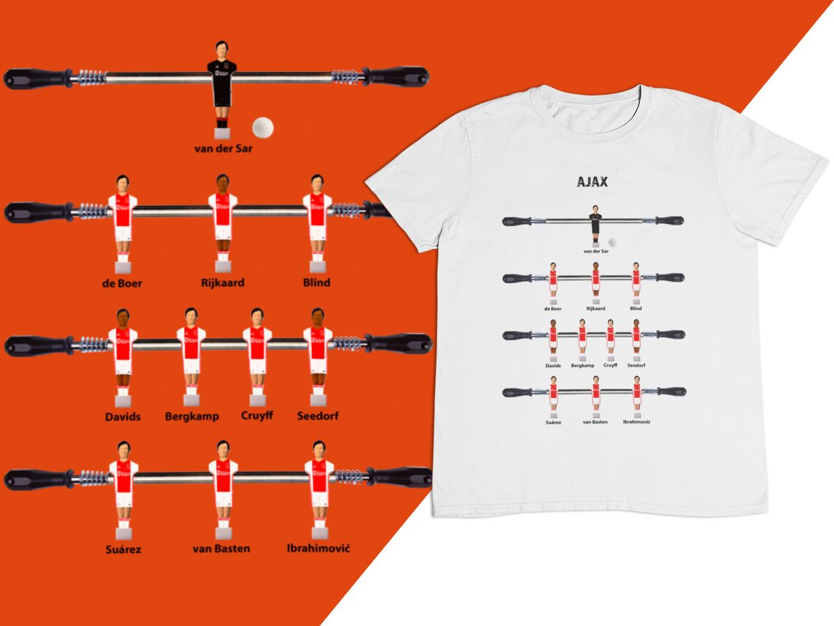 3 : Table Football T-shirt - every team available. PERSONALISED