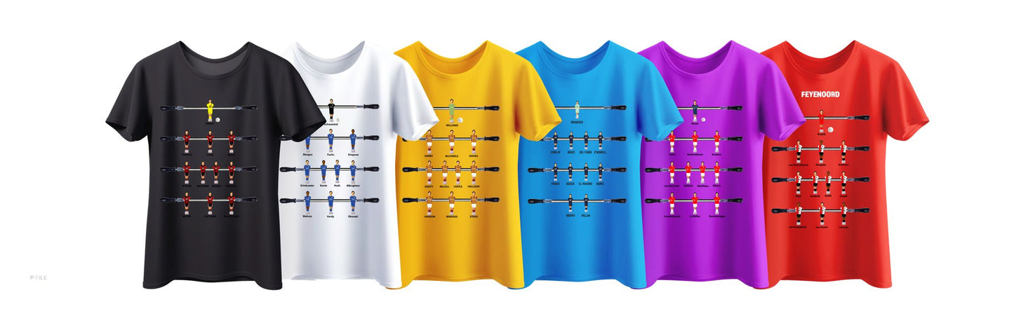 3 : Table Football T-shirt - every team available. PERSONALISED