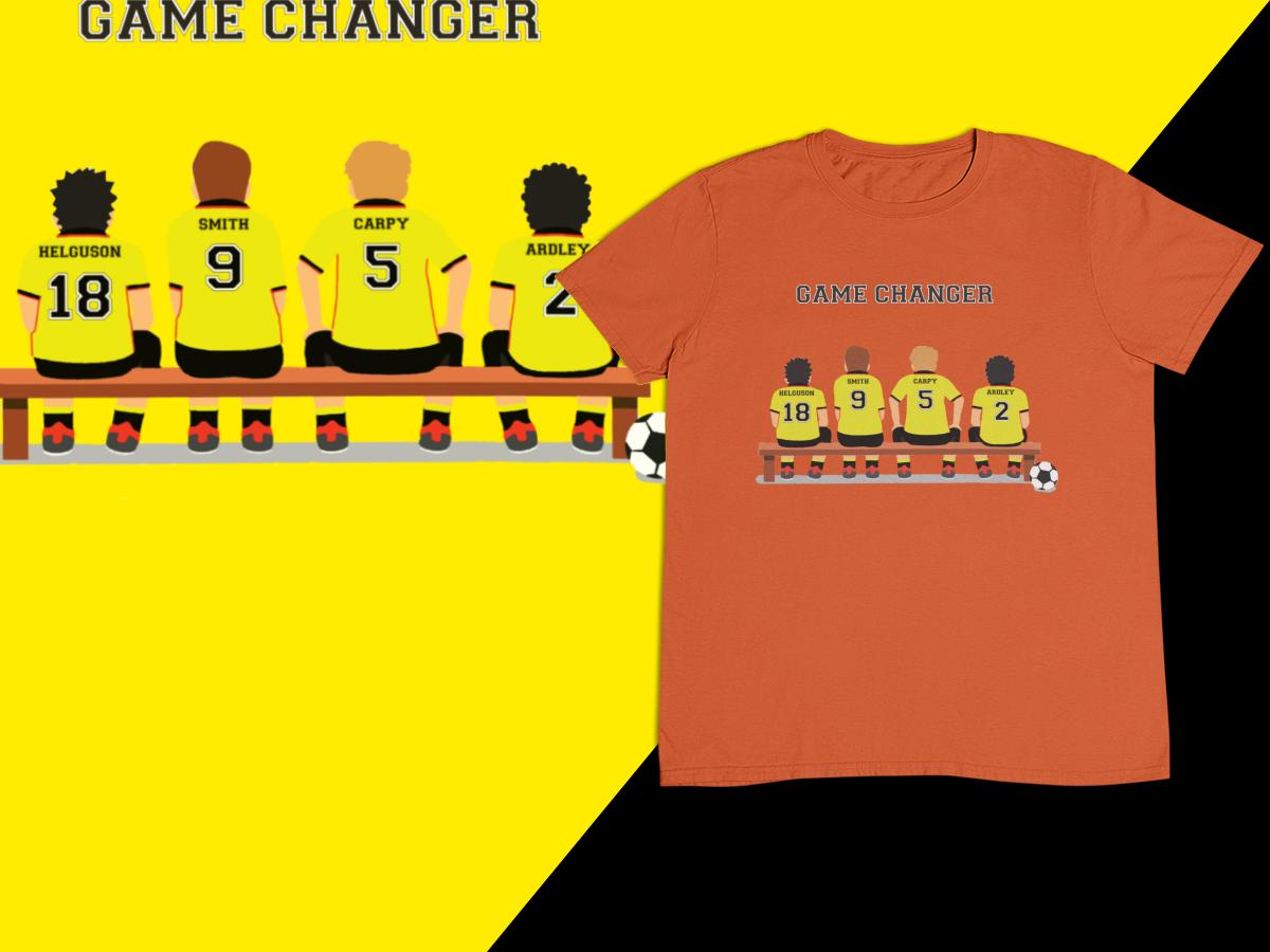 2 : Personalised Football Game Changer T-shirt - Pick your own Players