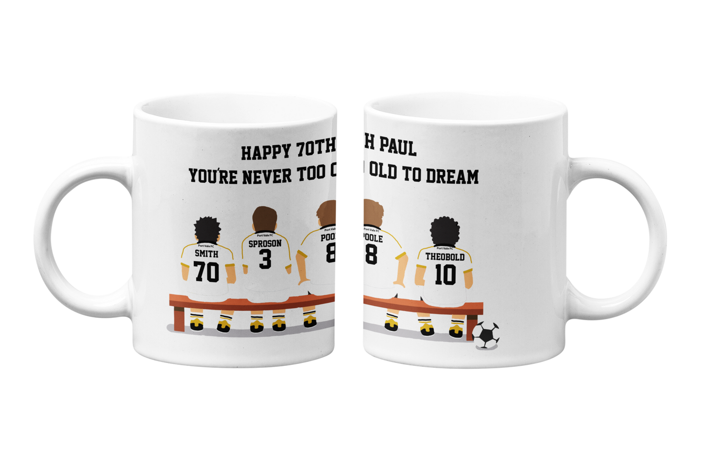 9.72 PERSONALISED FOOTBALL MUG - GAME CHANGER