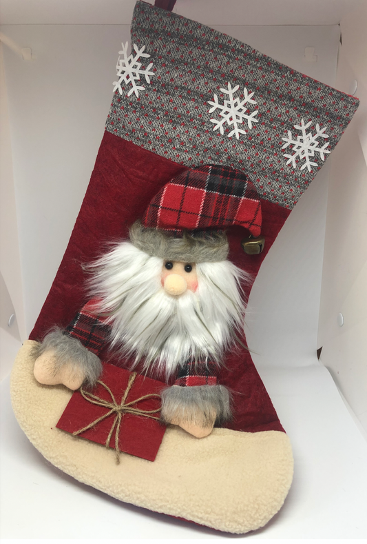 Z8 : LUXURY 3D CHRISTMAS STOCKING - SANTA