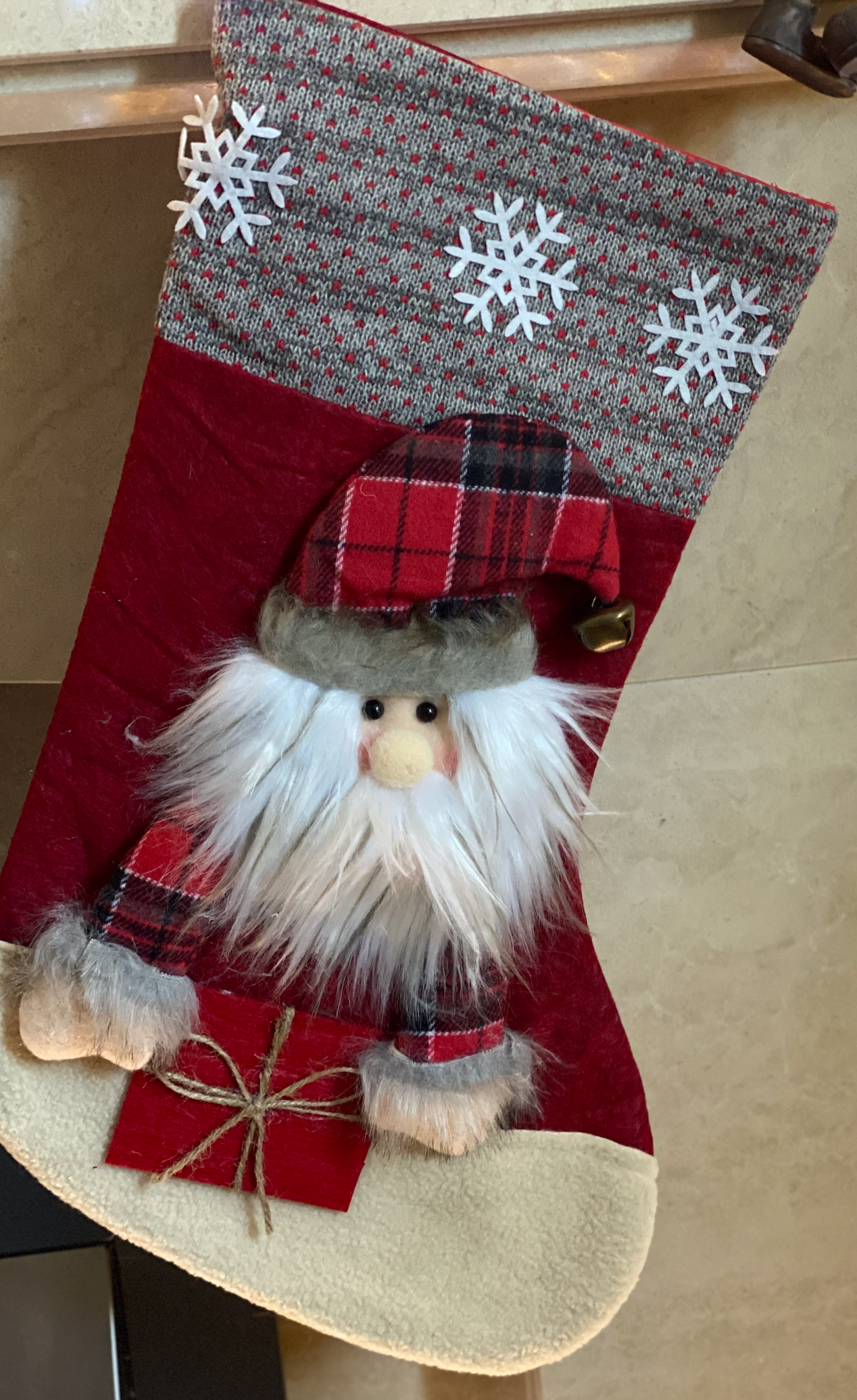 Z8 : LUXURY 3D CHRISTMAS STOCKING - SANTA