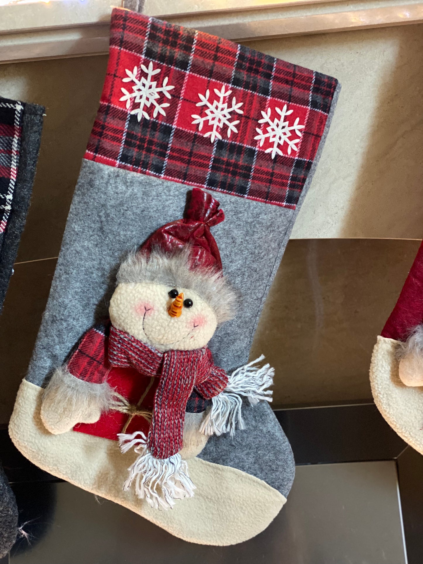 Z8 : LUXURY 3D CHRISTMAS STOCKING - SNOWMAN