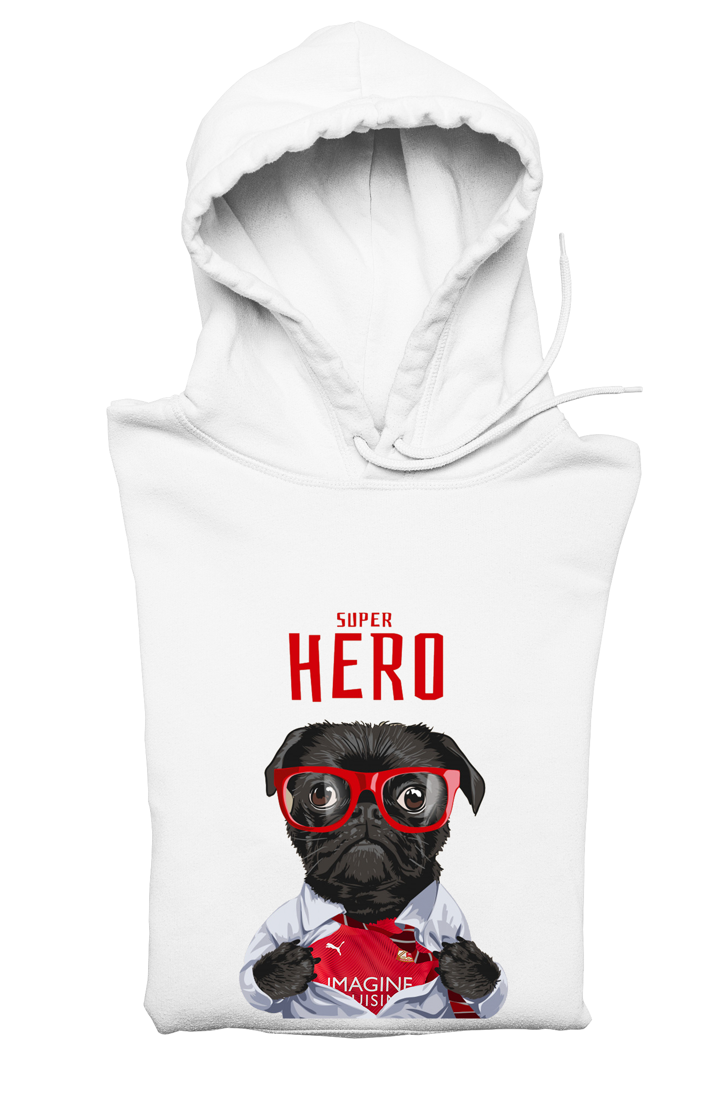 9.75 Super Hero Football Hoodie - Every team available