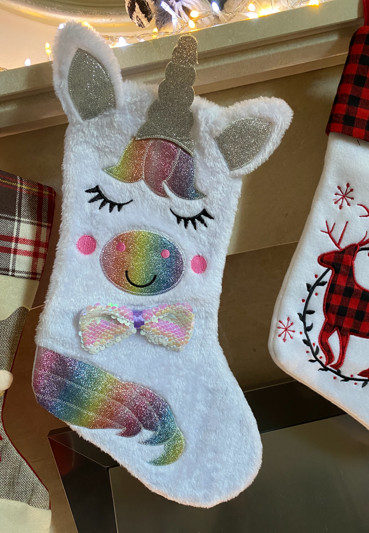 Z8 : LUXURY 3D CHRISTMAS STOCKING - UNICORN