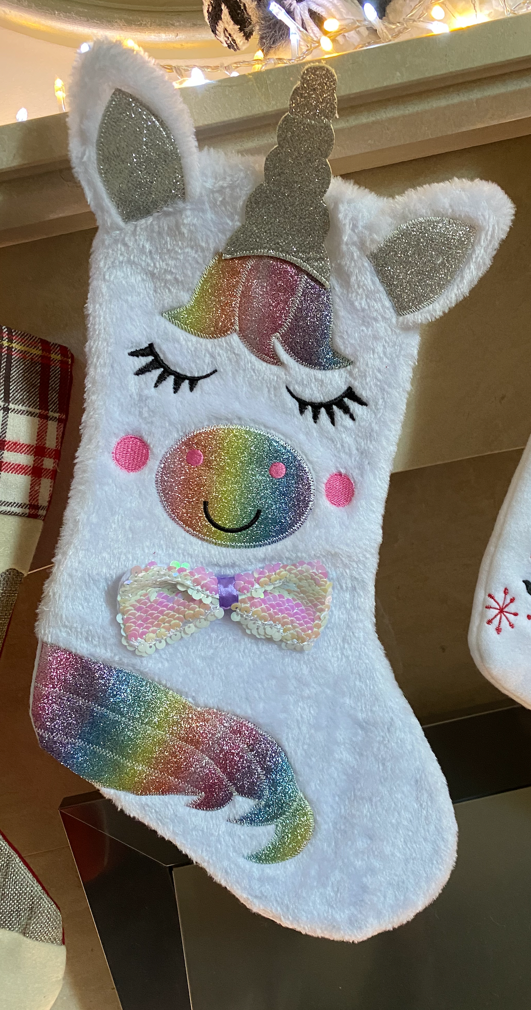 Z8 : LUXURY 3D CHRISTMAS STOCKING - UNICORN