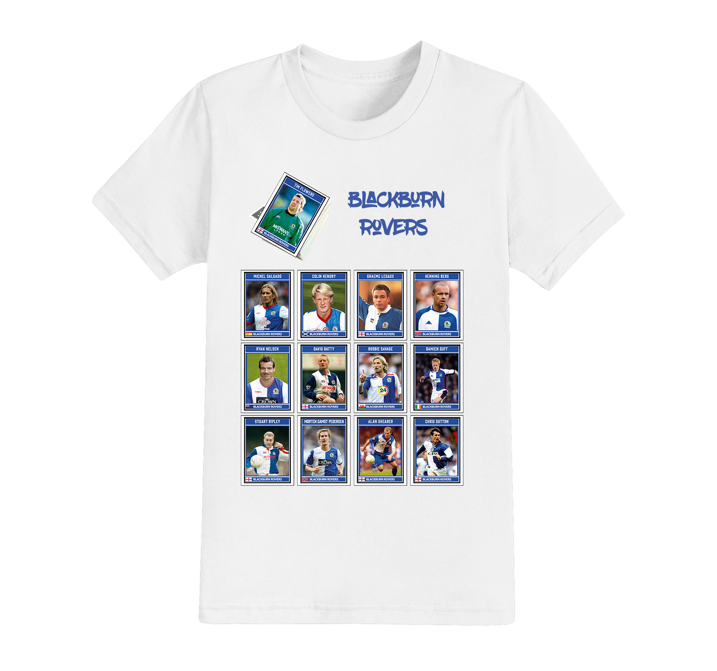 9 : Panini Style Football T-shirt - PICK YOUR OWN PLAYERS