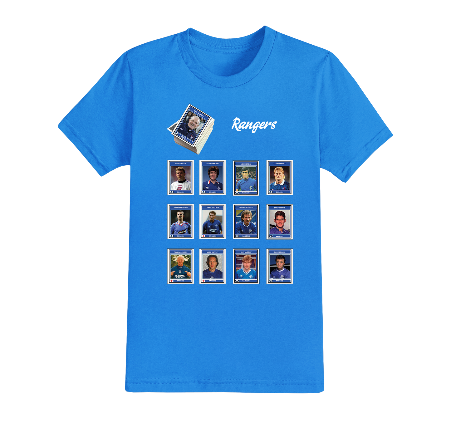 9 : Panini Style Football T-shirt - PICK YOUR OWN PLAYERS