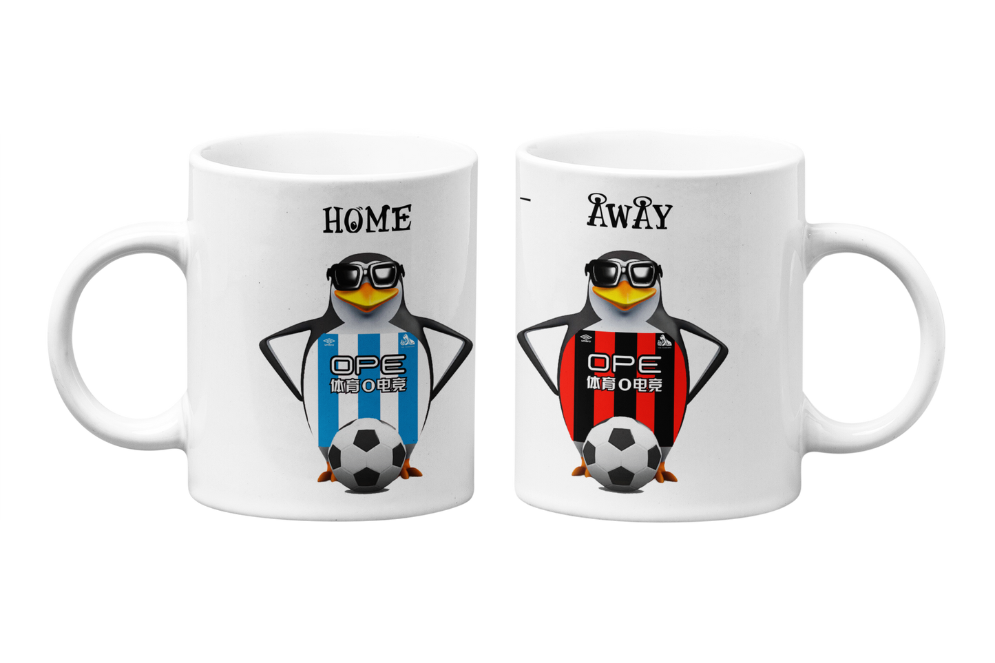 9.7 PERSONALISED FOOTBALL MUG - PENGUINS