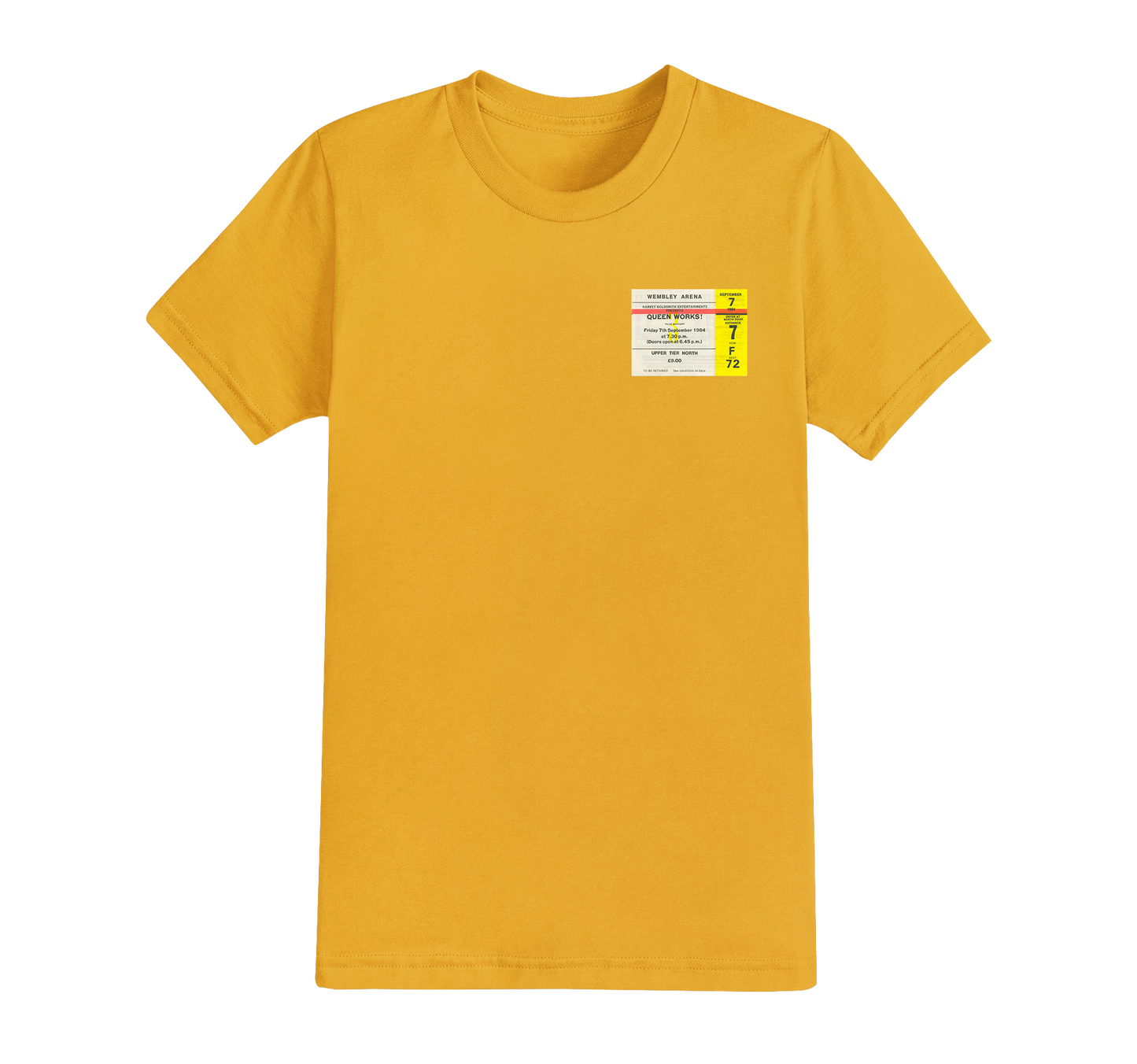 The Ticket Stub T-shirt - Choose Your Favourite Concert Ticket Printed - EXCLUSIVE DESIGN